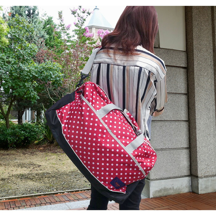楽天市場】水玉 ボストンバッグ cr-323 リーベン 女子 バッグ 2〜3泊