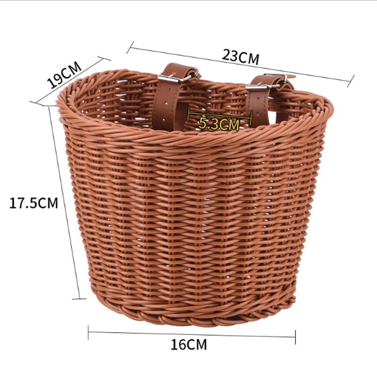 楽天市場】前かご ラタンバスケット 自転車 前掛けカゴ 前カゴ