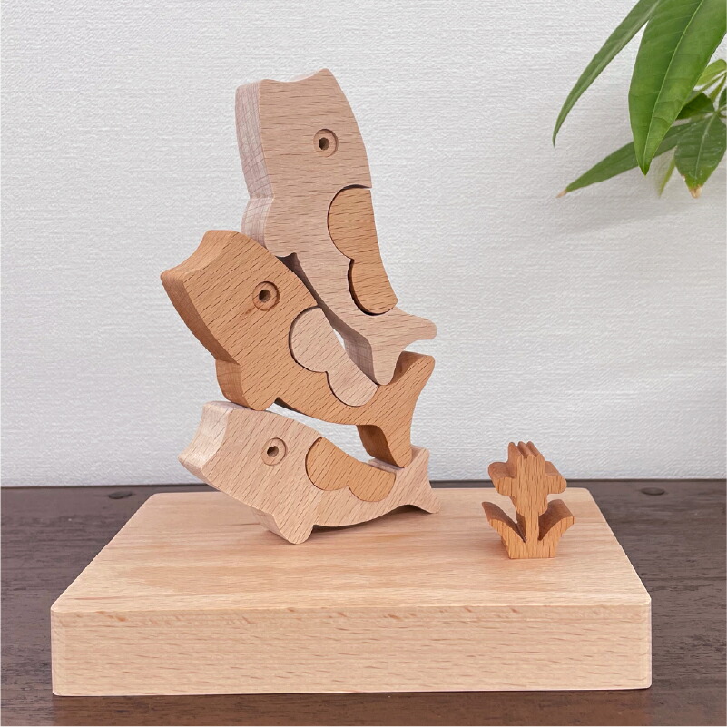 楽天市場】五月人形 こいのぼり 木製 室内用 卓上用 鯉のぼり 置物