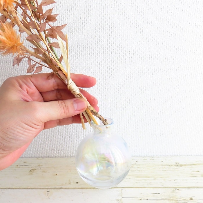 楽天市場】フラワーベース シャボン 一輪挿し ガラス 花瓶 花器 アロマ