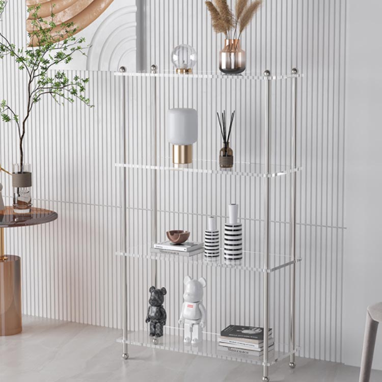 楽天市場】 オープンシェルフ 収納棚 クリア 本棚 おしゃれ アクリル