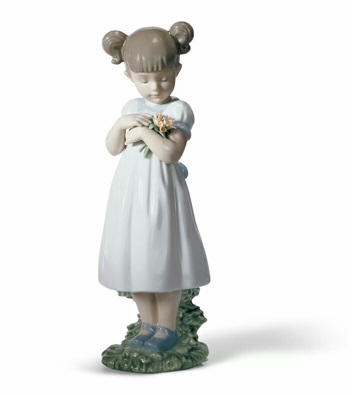 楽天市場】素敵なお花 LLADRO リヤドロ リアル フィギュリン 女の子