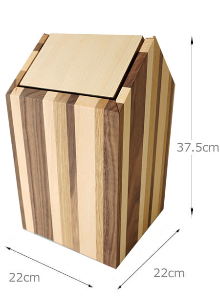 楽天市場】【SALE】天然木 ゴミ箱2 おうち モザイク ダストボックス