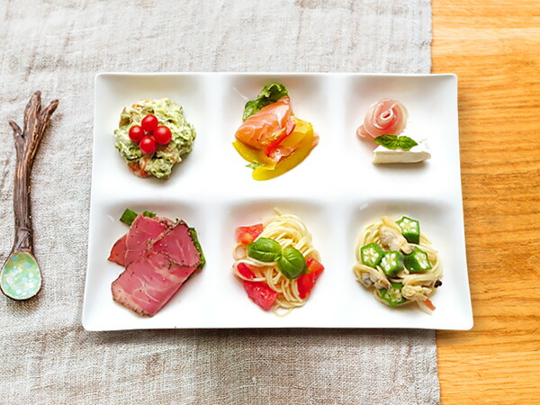 楽天市場】10枚まとめて kowake 六つ仕切りプレート 25.7cm 日本製