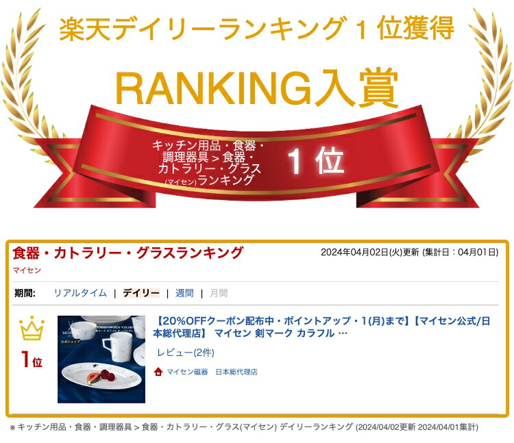 楽天市場】【20%OFFクーポン他配布中・ポイント10倍】【マイセン公式