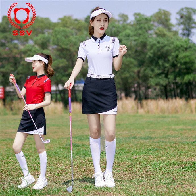 楽天市場】ゴルフウェア レディース ゴルフ トップス スカート セット