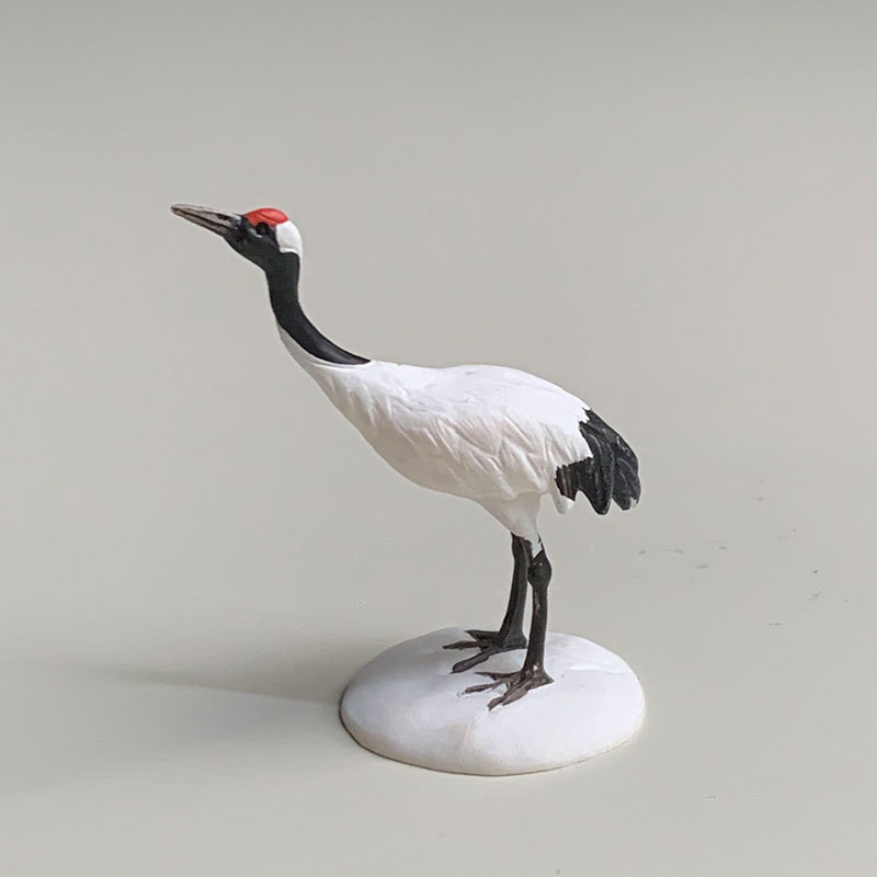 楽天市場】ミニチュア 置物 飾り フィギュア 鶴 つる タンチョウヅル