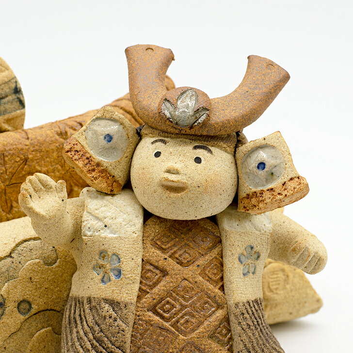 楽天市場】滝上真由美作 端午陶人形 昇る 5月人形 コンパクト おしゃれ