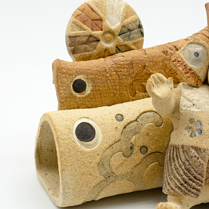 楽天市場】滝上真由美作 端午陶人形 昇る 5月人形 コンパクト おしゃれ