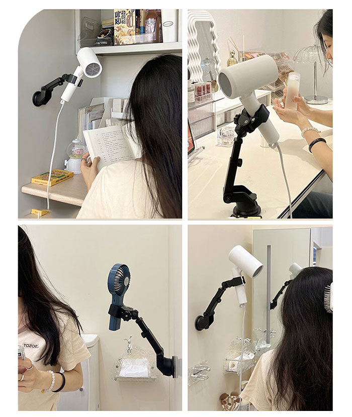 楽天市場】ドライヤーアーム ドライヤークリップ 吸盤式ドライヤー