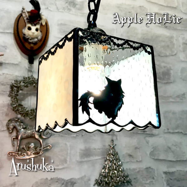 楽天市場】猫 照明 かわいい ペンダントライト ガラス 【Arushuka
