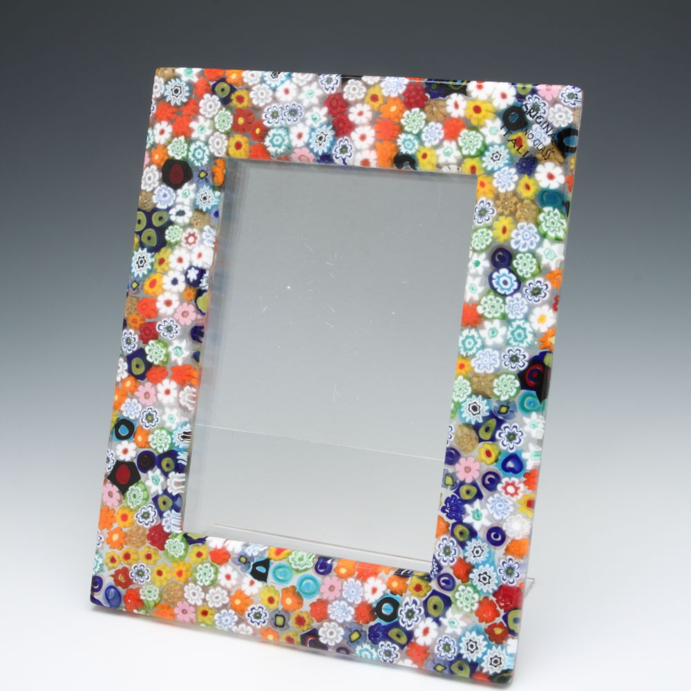 楽天市場】ベネチアンガラス 写真立て(フォトフレーム) マルチフラワー