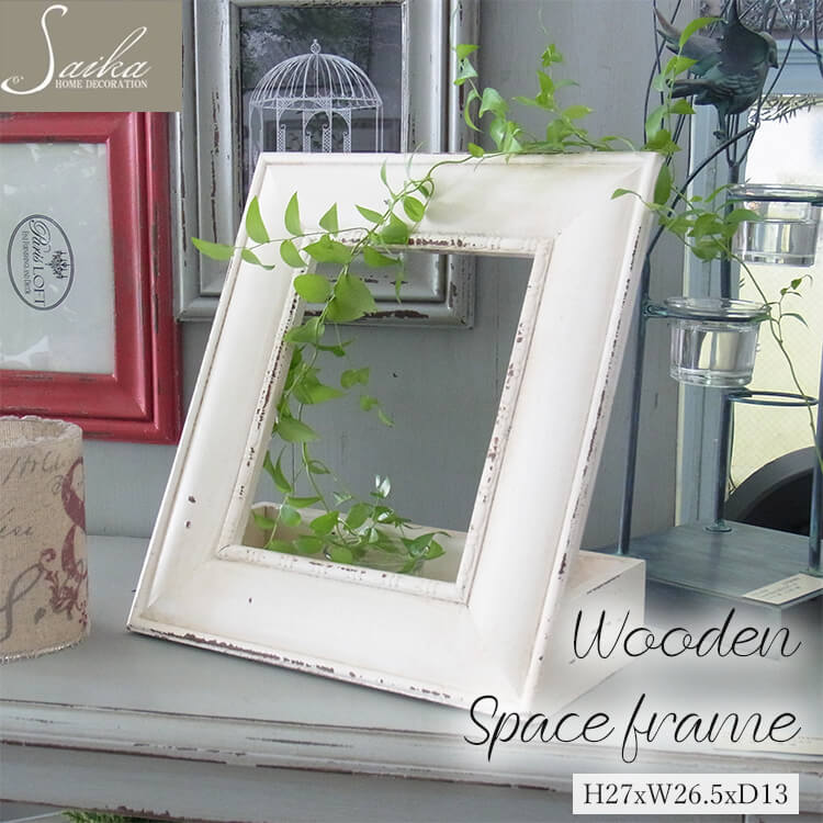 楽天市場】額縁 アンティーク風 彩か Saika Wooden スペースフレーム