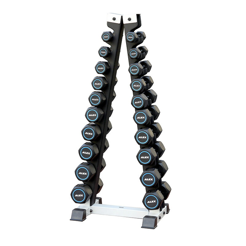 楽天市場】【日本総代理店】ALEX A型ダンベルラック SW-0100B : GOLD'S