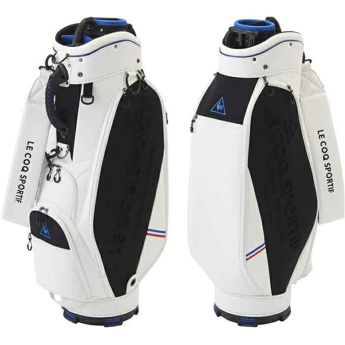 楽天市場】ルコック QQBRJJ01W キャディバッグ 9型 セルフスタンド