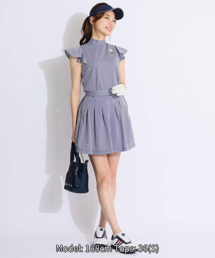 楽天市場】アルチビオ ストライプフリルスリーブカットソー ゴルフ