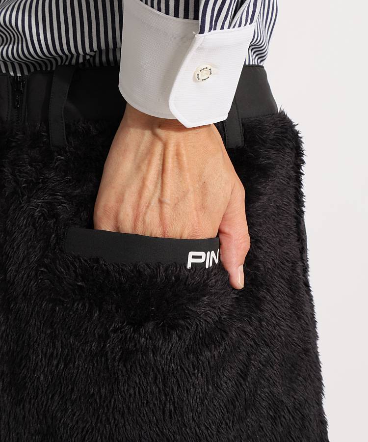 楽天市場】【セール品】 ピン ボアフリーススカート ゴルフウェア