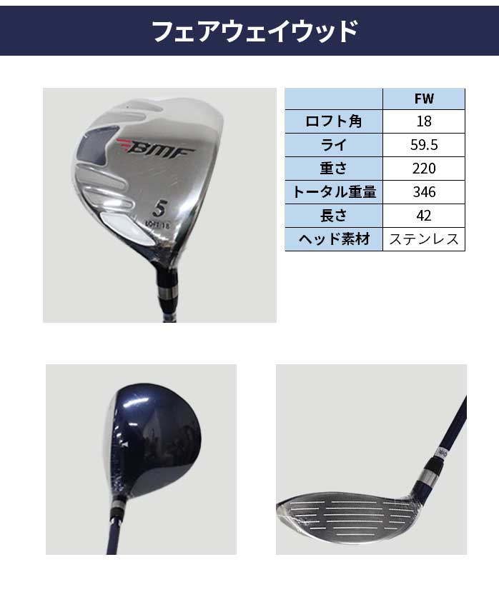 楽天市場】BLACK MILLED FACE ゴルフ クラブセット 10本セット BMF