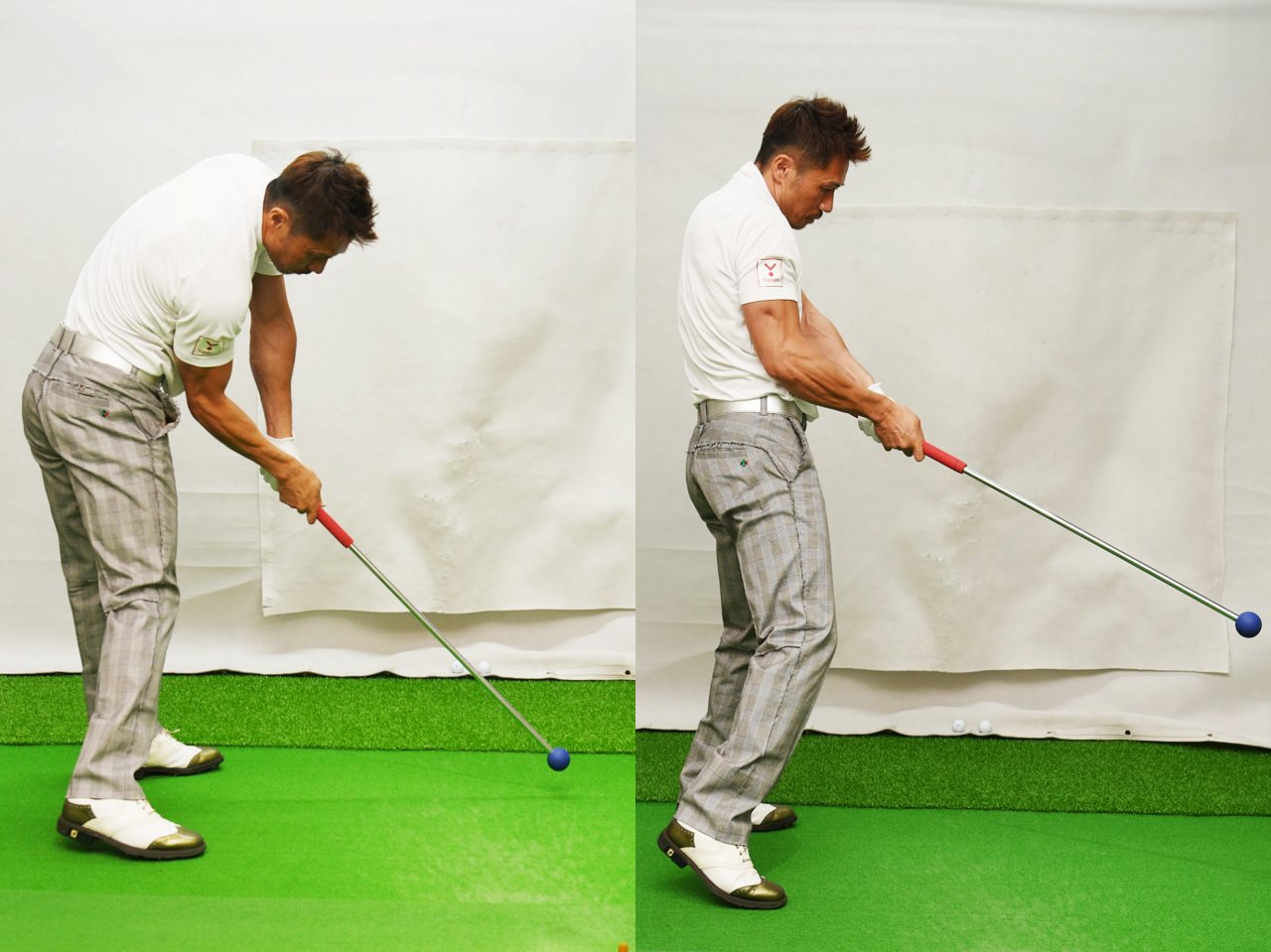 楽天市場】ダワ筋スティック ゴルフ練習器具 スイング 矯正 素振り