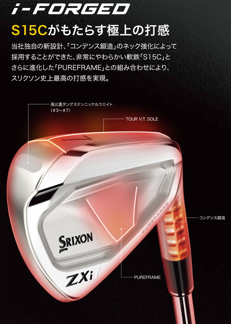 楽天市場】スリクソン ZXi7 限定 ブラッククロム アイアン N.S.PRO