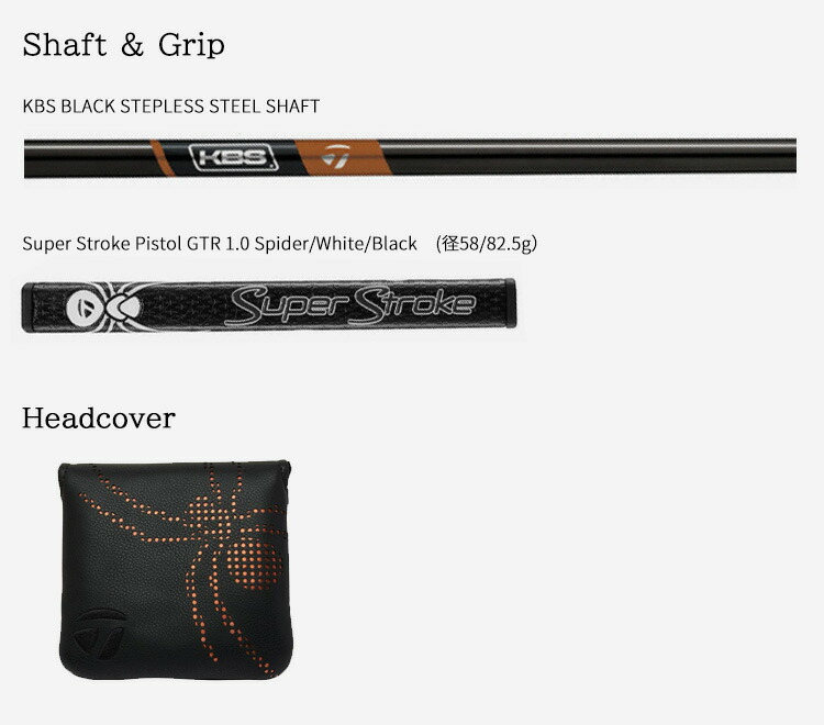 楽天市場】テーラーメイド(TaylorMade) スパイダー ツアー エックス