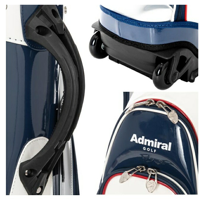 楽天市場】Admiral アドミラル キャディバッグ エナメル キャスター