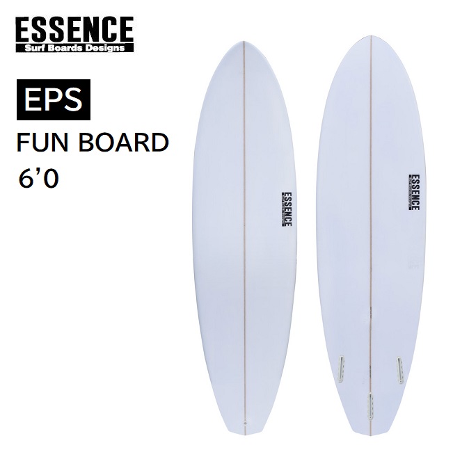 楽天市場】サーフボード ESSENCE SURFBOARD FUN BOARD 6'0 CLEAR EPS