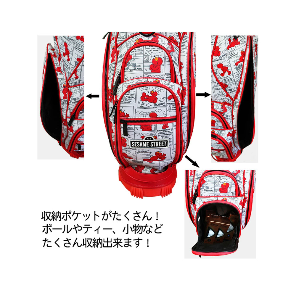 楽天市場】HTCゴルフ セサミストリート スタンドバッグ キャディバッグ
