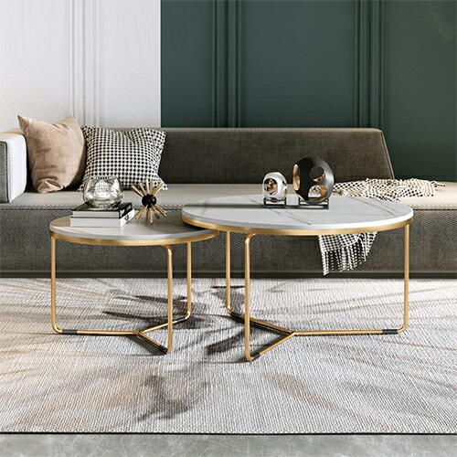 楽天市場】ネストテーブル センターテーブル セラミックテーブル