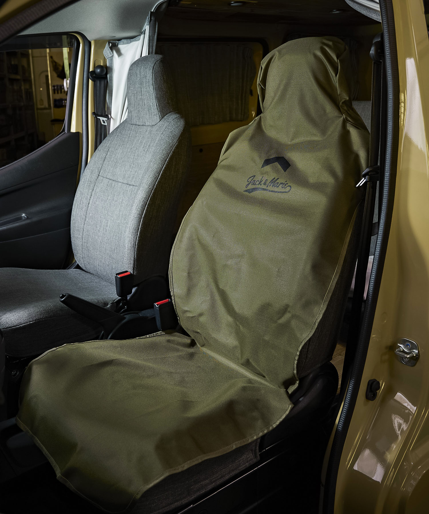 楽天市場】JACK & MARIE 防水シートカバーウェーブ フロント 前席用 車
