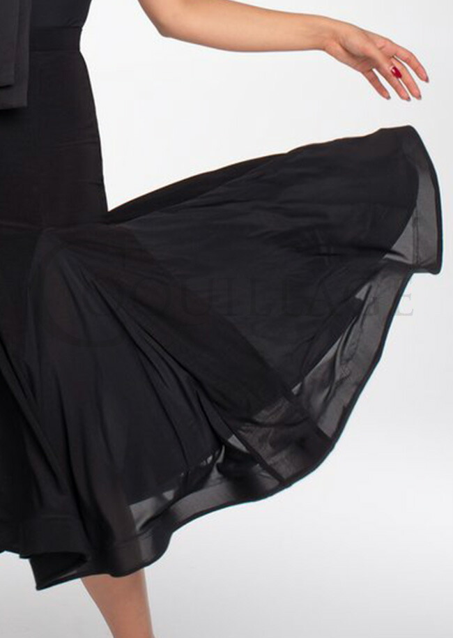 楽天市場】社交ダンス 衣装 社交ダンス衣装 スカート モダン 黒 練習着