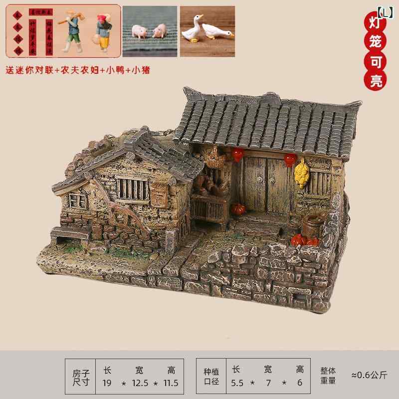 楽天市場】ジオラマ レトロ アンティーク ノスタルジック 古民家 模型