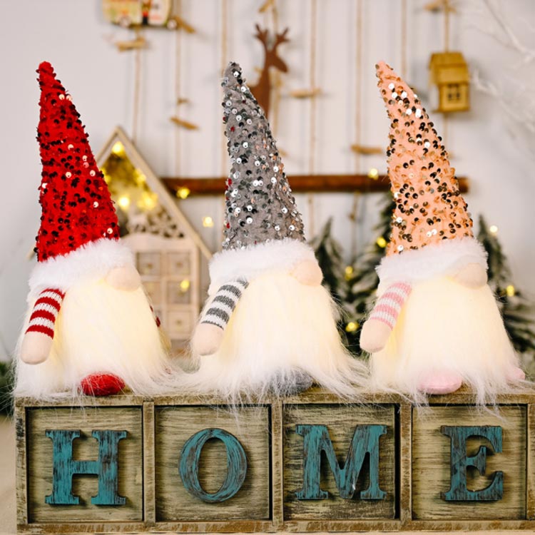 楽天市場】クリスマス サンタ サンタクロース 光る LED ライト 置物 電