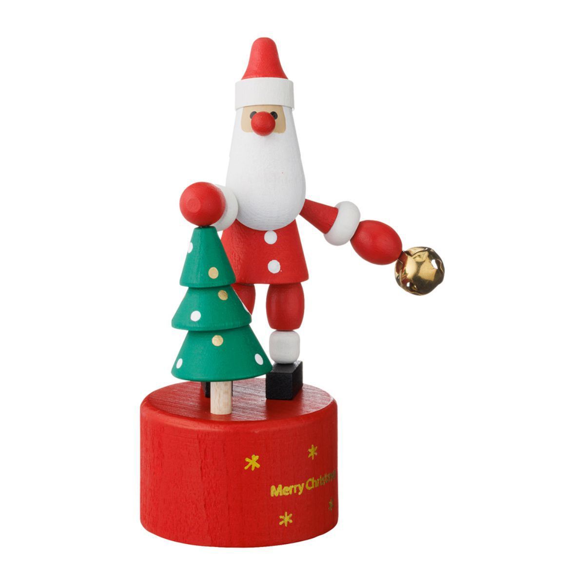 楽天市場】プッシュトイ・サンタクロース レスニー 人形 木 動物