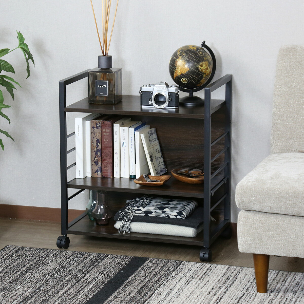 楽天市場】【クーポン15%off 3/8 00時〜24時】 ラック ワゴン サイド