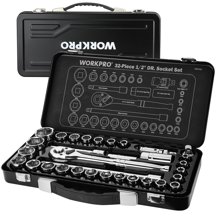 楽天市場】【10%OFF】WORKPRO ソケットレンチセット 32点組 差込角12.7