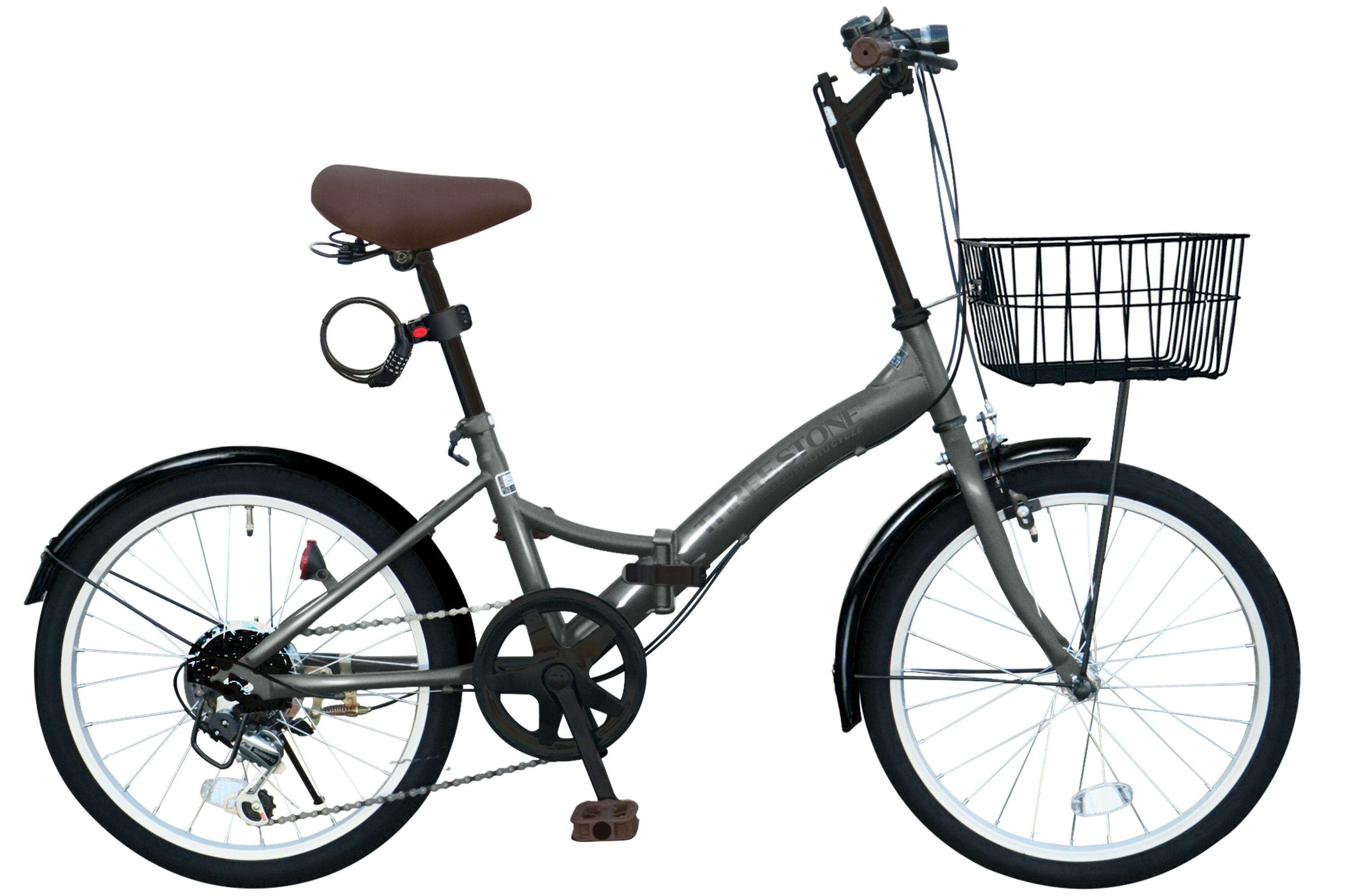 楽天市場】折りたたみ自転車 カゴ付（カラーシルバー）の通販