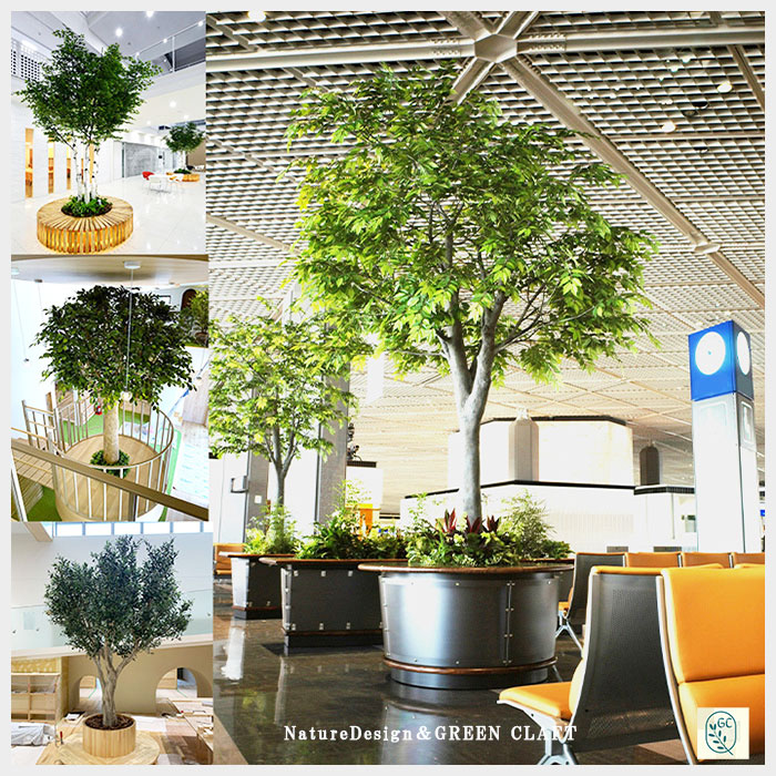 楽天市場】フェイクグリーン 大型 ベンジャミントピアリートリプル 高