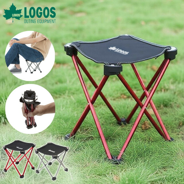 楽天市場】ロゴス チェア（カラーレッド）（チェア・テーブル