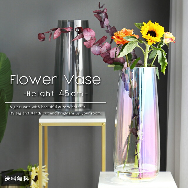 楽天市場】［レビュー特典］【送料無料】 GPT 花瓶 大きい ガラス