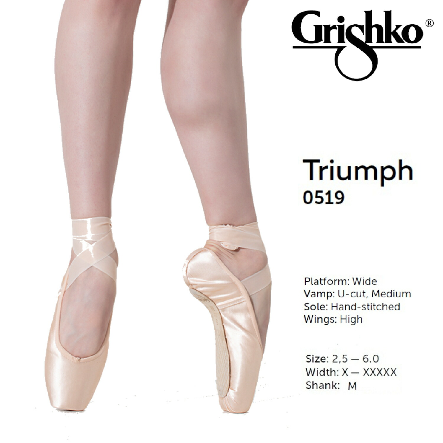 楽天市場】トライアンフ Triumph ミディアム グリシコ grishko トゥ