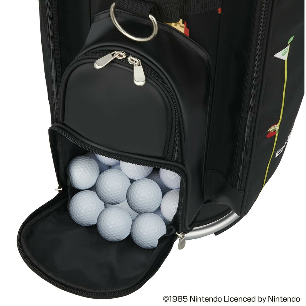楽天市場】スーパーマリオ キャディバッグ ブラック(軽量タイプ