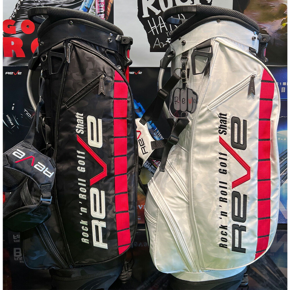 楽天市場】Reve レーヴ スタンドキャディバッグ revescbブラックカモ