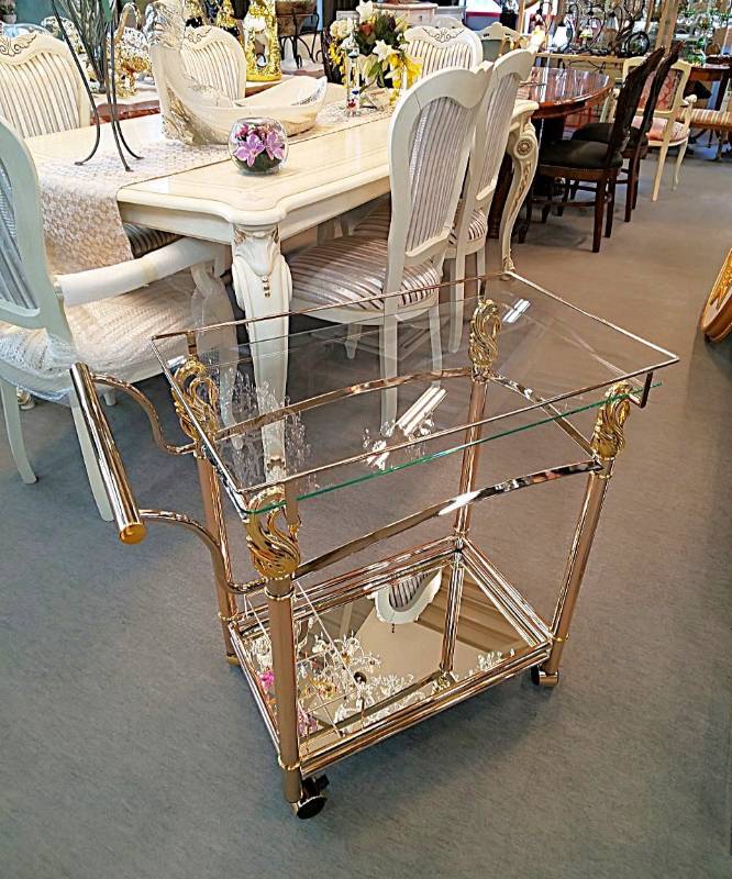 楽天市場】ヨーロピアン ワゴン キャスター付き 2段 収納 おしゃれ