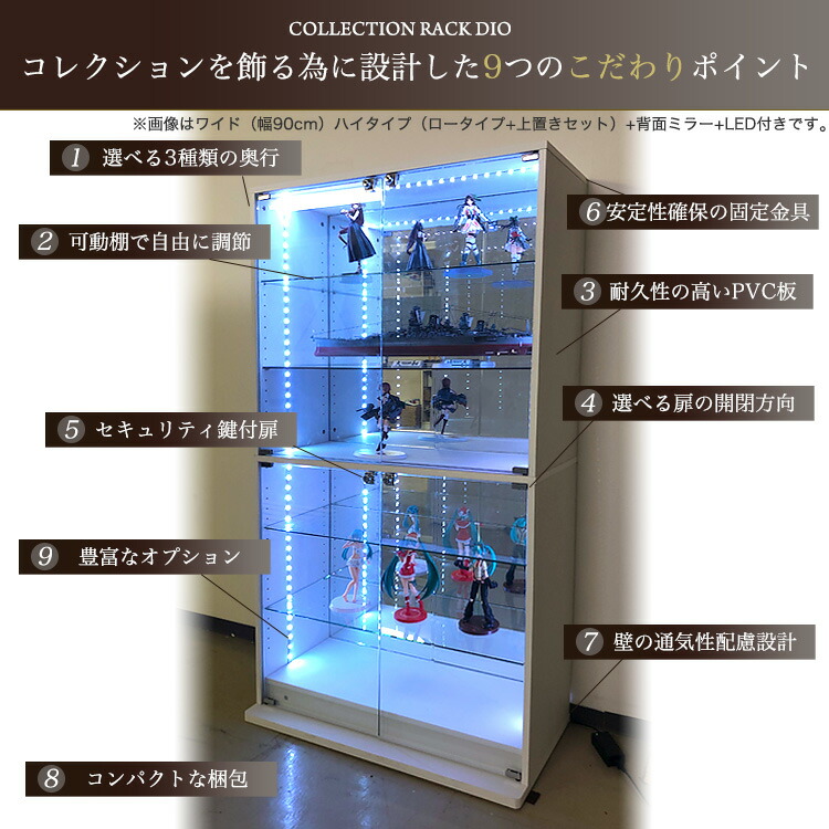 楽天市場】コレクションケース コレクションラック DIO ディオ 対応