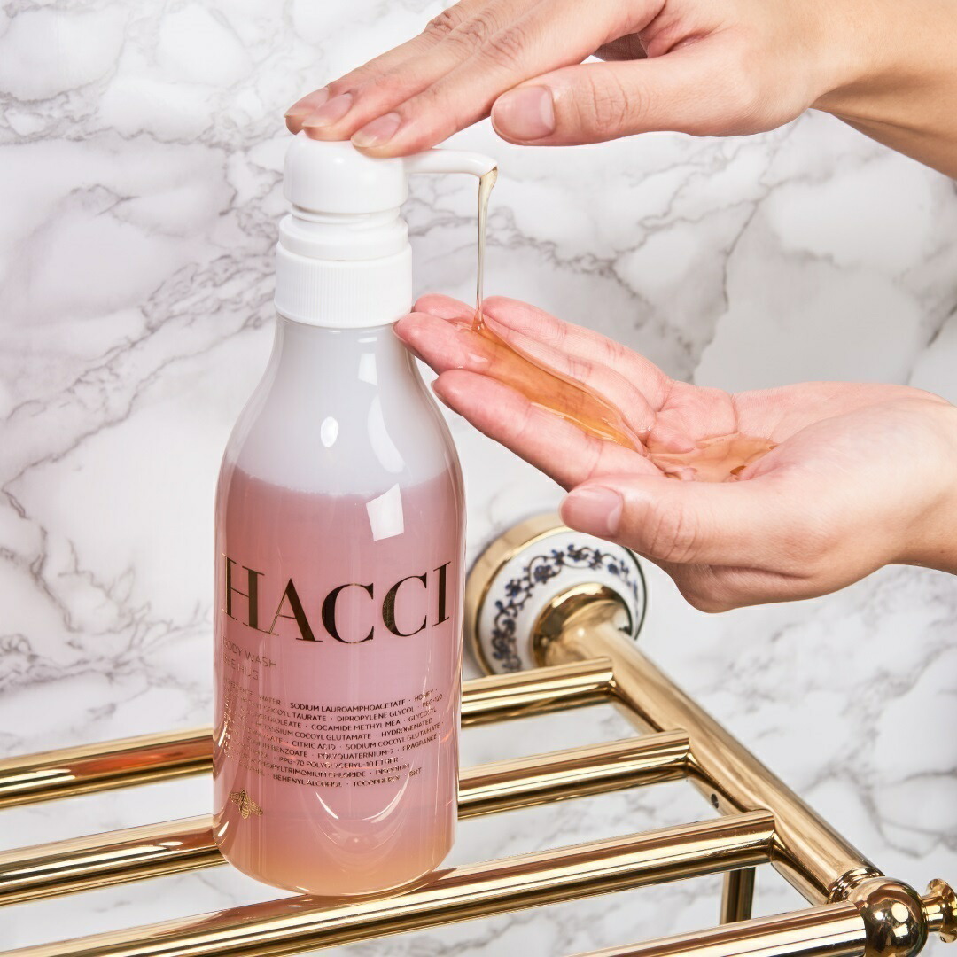 楽天市場】【公式】HACCI ボディウォッシュ BEE HUG 385mL / hacci