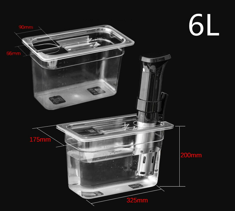 楽天市場】低温調理器 コンテナ 容器 専用タンク 蓋付き 容器蓋 食品