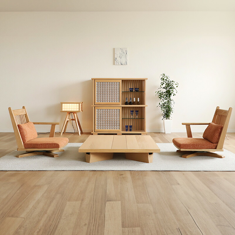 楽天市場】リビング用家具 回転座チェア 座椅子 回転アームチェア