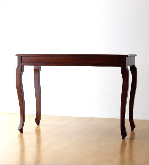 楽天市場】マホガニー無垢材 机 デスク 木製 総無垢材 猫脚 猫足