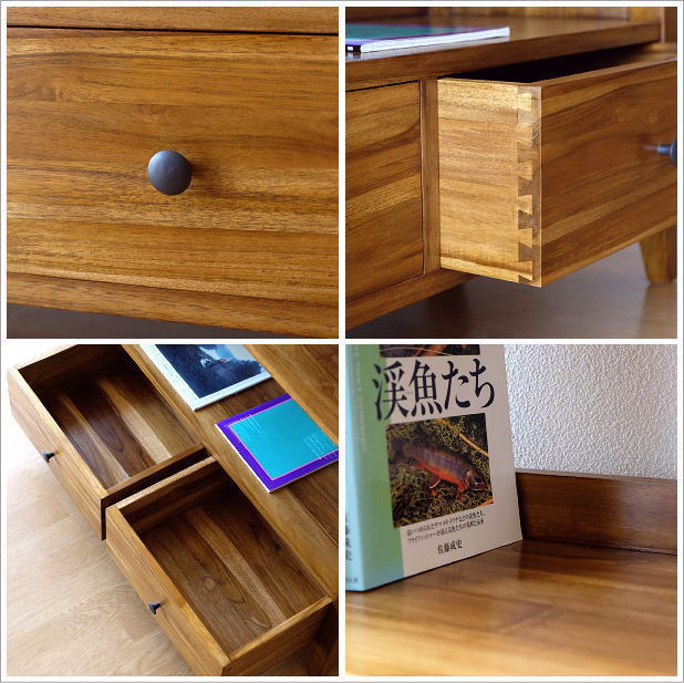 楽天市場】チーク無垢材 本棚 書棚 天然木製 無垢材 オシャレ A4